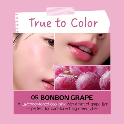 Frudia Glow Juicy Jam Lip & Cheek Stain Bonbon Grape Korean Lip Tint & Blush