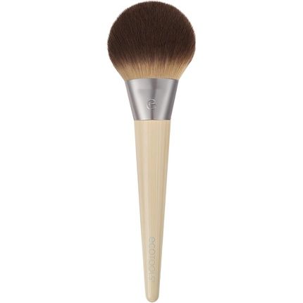 Ecotools Blurring Powder Makeup Brush For Loose & Pressed Powder Large All-Over Application Fluffy Synthetic Bristles Eco Friendly Cruelty-Free Vegan