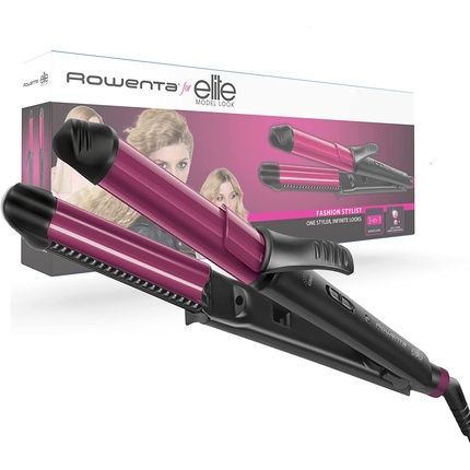 Rowenta Cf4512 Fashion Stylist Multistyler 3 In 1 Black