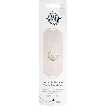 So Eco Bath And Shower Back Scrubber White