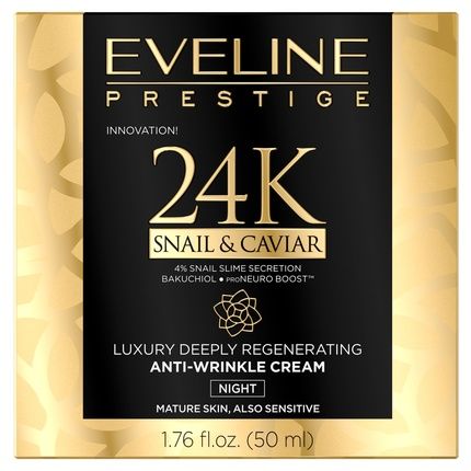Eveline 24K Snail & Caviar Anti-Wrinkle Night Cream - 50Ml