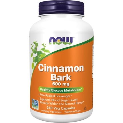 Now Foods Cinnamon Bark 600Mg Non-Gmo Project Verified Supplement