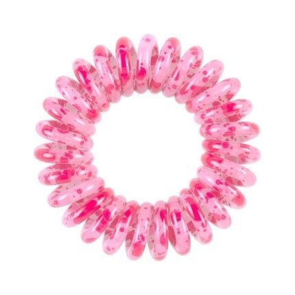 Invisibobble Original Hair Tie 3 Pink Spiral Hair Ties For Girls & Women Limited Collection Flores & Bloom