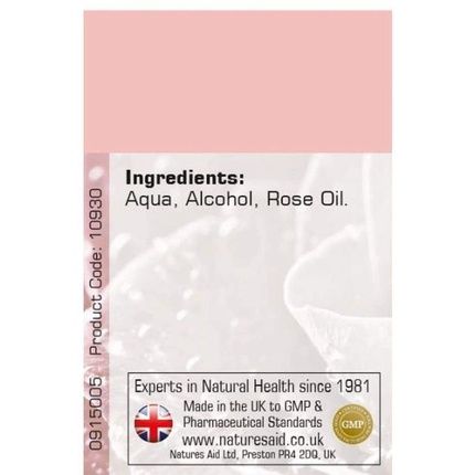 Natures Aid Premium Strength Traditional Rose Water 150Ml