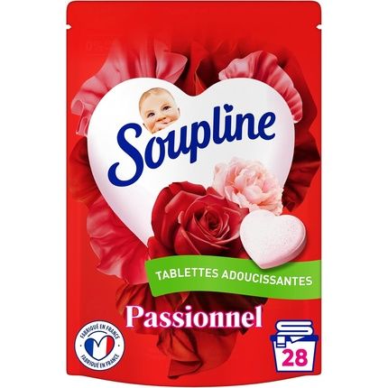 Soupline Heart-Shaped Fabric Softener Tablets Passionate Bouquet Of Roses