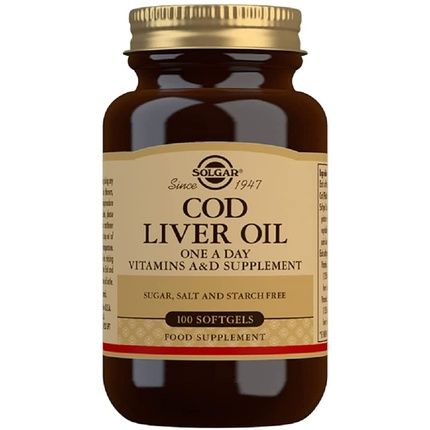 Solgar Cod Liver Oil Softgels 100 Pack