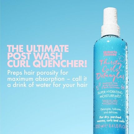 Umberto Giannini Thirsty Curls Detangler Super Hydrating Moisture Mist 250Ml Vegan Leave In Conditioner Spray