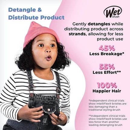 Wetbrush Custom Care Thin Hair Detangler With Soft Bristles For Gentle Detangling - Purple - Image 3