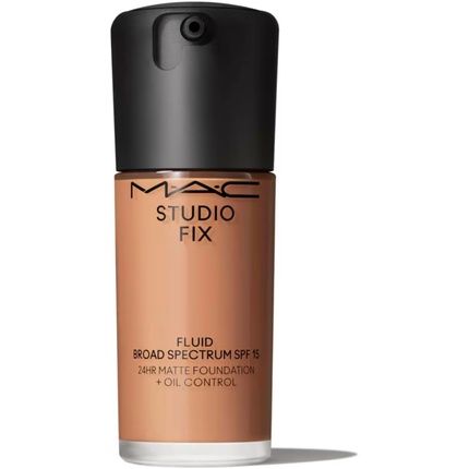 Mac Studio Fix Fluid Spf 15 24Hr Matte Foundation Plus Oil Control Nw30 For Women 1 Oz