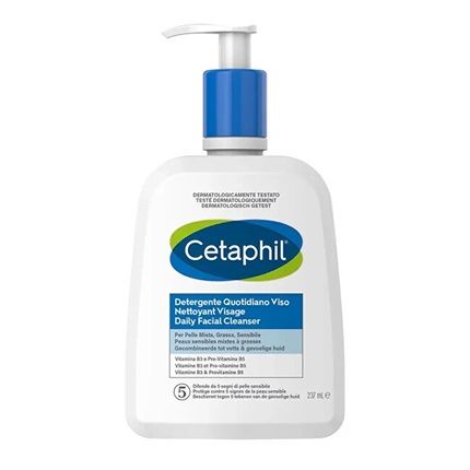 Cetaphil Daily Face Cleanser With Glycerin, Panthenol, And Niacinamide 237Ml