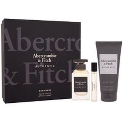 Abercrombie & Fitch Authentic Gift Set - Eau De Toilette 100 Ml, Shower Gel 200 Ml, Miniature Eau De Toilette 15 Ml