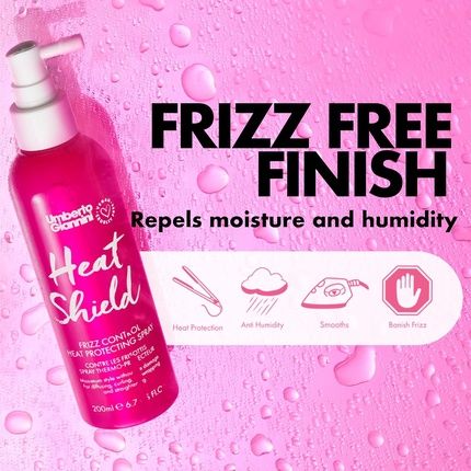Umberto Giannini Heat Shield Protecting Heat Defence Spray For All Hair Types 200Ml Vegan And Cruelty Free - Image 3