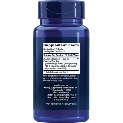 Life Extension Youthful Legs Healthy Vein And Leg Support Supplement 60 Pills For Women