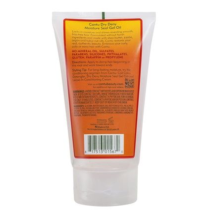 Cantu Natural Hair Dry Deny Moisture Seal Gel Oil 5Oz Tube