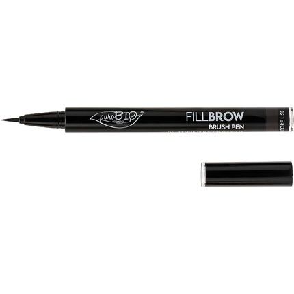Puro Bio Fillbrow Brush Pen 04 Nero 0.7Ml
