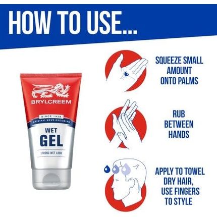 Brylcreem Wet Look Hair Gel 150Ml - Image 3