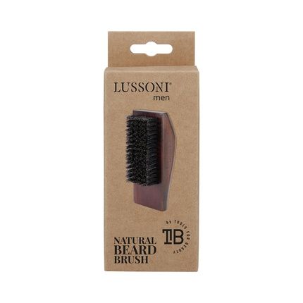 Lussoni Men Natural Square Beard Brush - Image 3