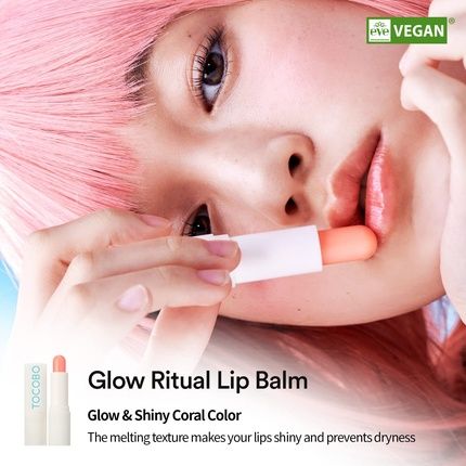 Tocobo Glow Ritual Lip Balm 001 Coral Water 0.67 Oz 19G - Image 3