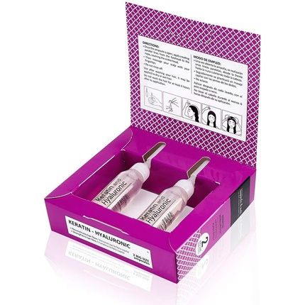 Nuggela & Sule Keratin-Hyaluronic Ampoule 2 X 10Ml - Instantly Repairs Hair, Hydrates And Seals Split Ends - Flash Effect - Immediate Silky Hair - Pack Of 2 - Image 3