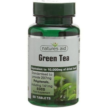 Natures Aid Green Tea 10000Mg 60 Tablets