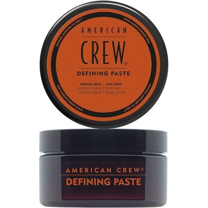 معجون تحديد الشعر من أمريكان كرو ذو ثبات متوسط ​​وقليل اللمعان للرجال 85 جم