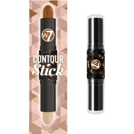 W7 Contour Stick Double-Ended Creamy Contour Highlight Makeup Bronze Shape Define Natural 1 Count