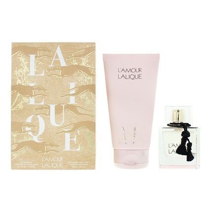 Lalique L'Amour 2 Piece Gift Set Eau De Parfum 50Ml And Body Lotion 150Ml