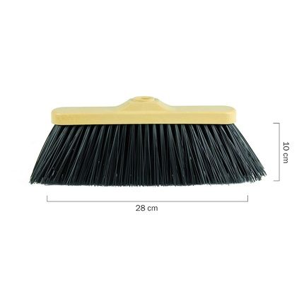 Aricasa Indy Broom Flagged 28Cm Hard Fiber