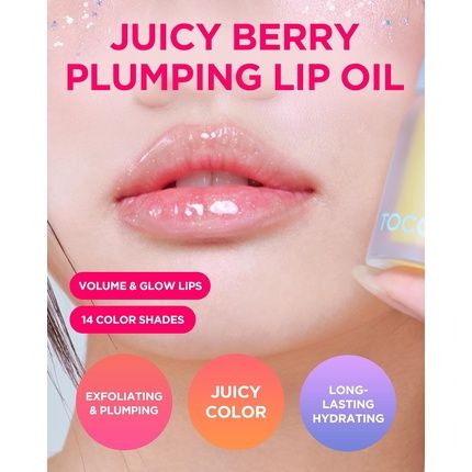 Tocobo Juicy Berry Plumping Lip Oil Glam Max 11 Honey Lemon Korean Vegan