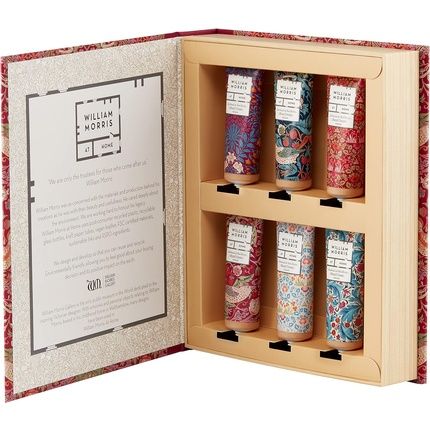 William Morris At Home Patchouli & Red Berry Hand Cream Gift Set Collection With Shea Butter And Essential Oils 6 X 30Ml