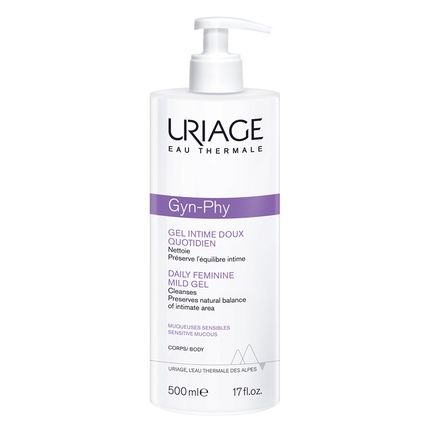 Uriage Gyn Phy Refreshing Gel Intimate Hygiene 500Ml Unisex Cleansing Gel For Intimate Hygiene - Image 4