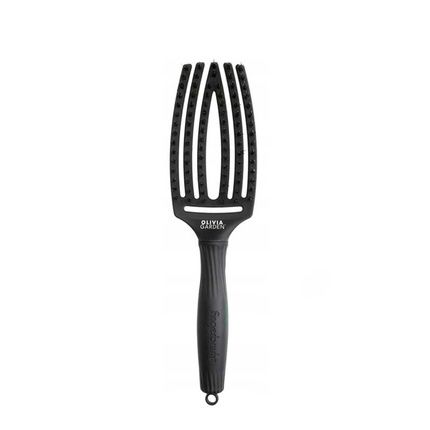 Olivia Garden Fingerbrush Combo Black Medium Size