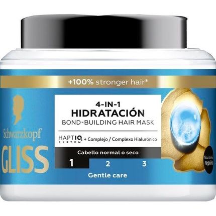 Gliss Hydrating Hair Mask 4 In 1 With Hyaluronic Complex - 400 Ml