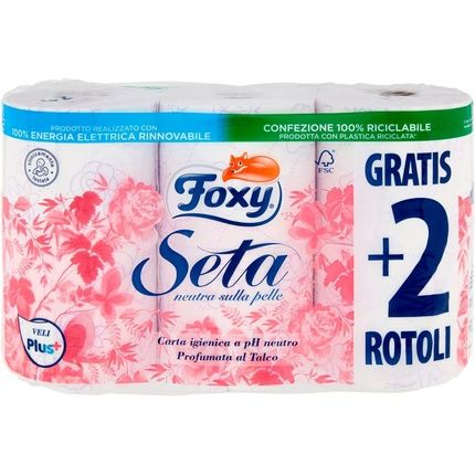 Foxy Silk Toilet Paper Decorated And Perfumed 2 Veils 4+2 - Image 3