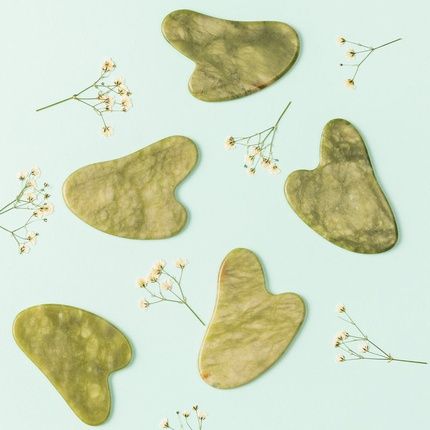 Zoe Ayla Jade Gua Sha Therapy Facial Massage Tool For Face Natural Jade Stone - Image 3