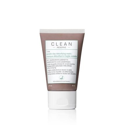 Clean Reserve Purple Clay Detoxifying Face Mask Vegan