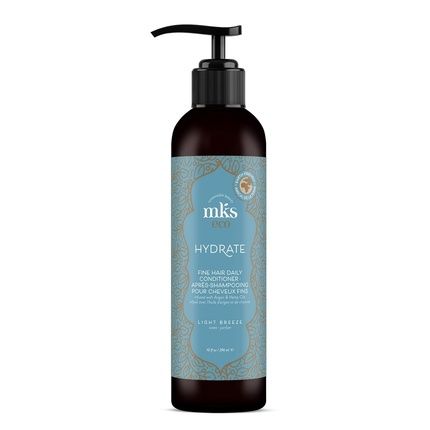 Earthly Body Mks Eco Hydrate Conditioner Nourish & Moisturize Hair Protect Against Breakage Moroccan Argan Oil Hemp Seed Oil Vegan Cruelty Free Light Breeze 10 Ounce