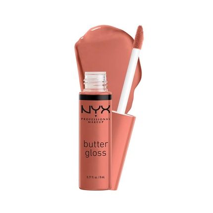 Nyx Professional Makeup Butter Gloss Non-Sticky Lip Gloss Bit Of Honey Peach Nude 0.27 Fl Oz