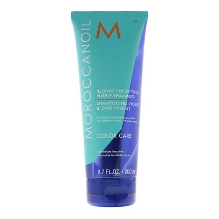 Moroccanoil Color Care Blonde Perfecting Purple Shampoo 200Ml - Image 3