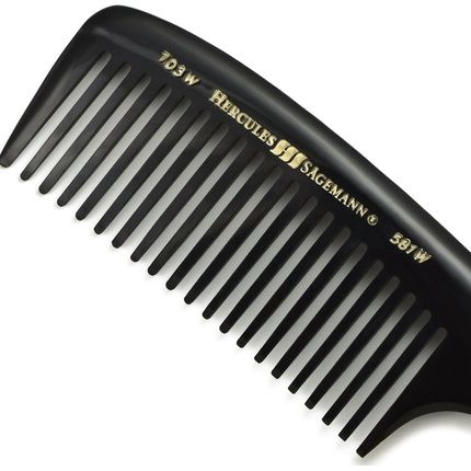 Hercules Sagemann 703W-581W Pocket Handle Wide Tooth Comb For Loosening
