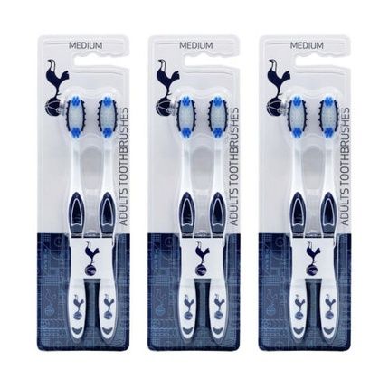 Tottenham Football Club Adults Medium Toothbrush Dental Teeth Oral Care - Pack Of 6 - Image 3
