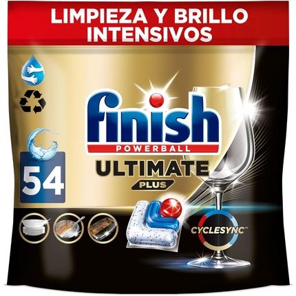Finish Powerball Ultimate Plus All In 1 Dishwasher Tablets 54 Capsules