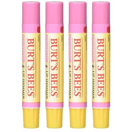 Burt'S Bees Lip Shimmer Strawberry 0.09 Ounce
