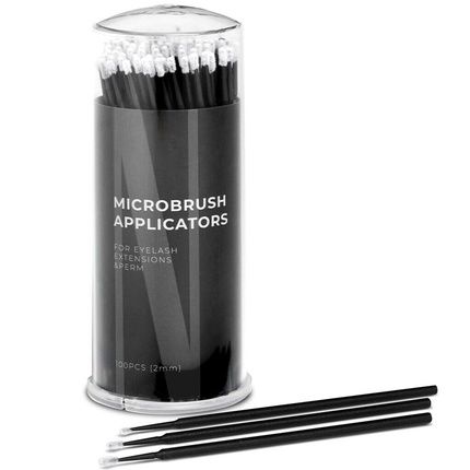Nanolash Microbrush Micro Applicators For Eyelashes 2Mm 100 Pieces