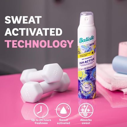 Batiste Dry Shampoo 24H Active Waterless Hair Spray With Uplifting Fragrance 200Ml - Image 3