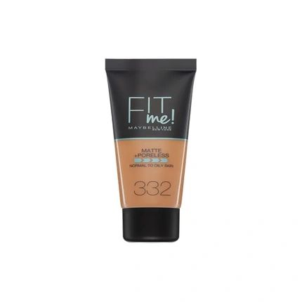 Maybelline Fit Me Matte Poreless Foundation 332 Golden Caramel 30Ml