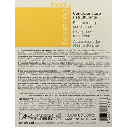 Fanola Nutri Care Restructuring Conditioner Hair Conditioner 10000Ml Multicolor
