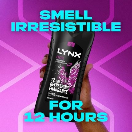 Lynx Excite Shower Gel 225Ml Coconut And Black Pepper - Image 3