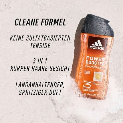 Adidas 3-In-1 Power Booster Shower Gel Extra Energy Boost