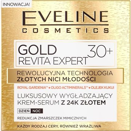 Eveline Cosmetics Gold Revita Expert 30+ Wrinkle Reduction All Skin Types 50Ml